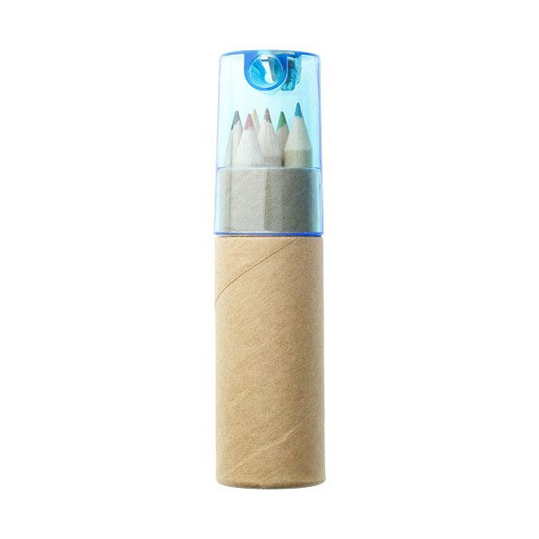 Set de 6 crayons de couleur Kram - Idéal pour la communication d'entreprise et la fidélisation