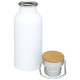 Bouteille de sport Thor 550 ml en acier inoxydable avec couvercle en bambou - Personnalisable pour entreprises