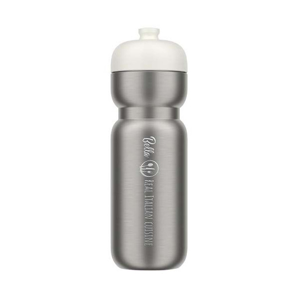 Bouteille de sport personnalisable en acier inoxydable léger - 800 ml