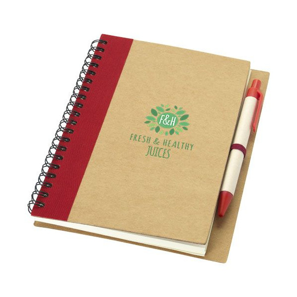 Description courte: Le carnet de notes recyclé avec stylo Priestly est idéal pour les entreprises cherchant des objets personnal