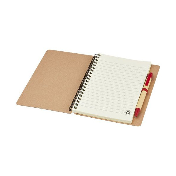 Description courte: Le carnet de notes recyclé avec stylo Priestly est idéal pour les entreprises cherchant des objets personnal