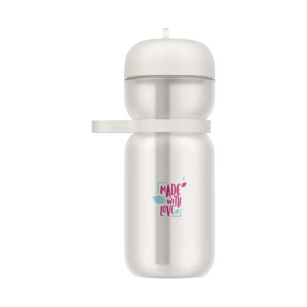 Bouteille d'eau Flip 600 ml - Accessoire pratique et polyvalent - Idéal pour événements d'entreprise - Personnalisable