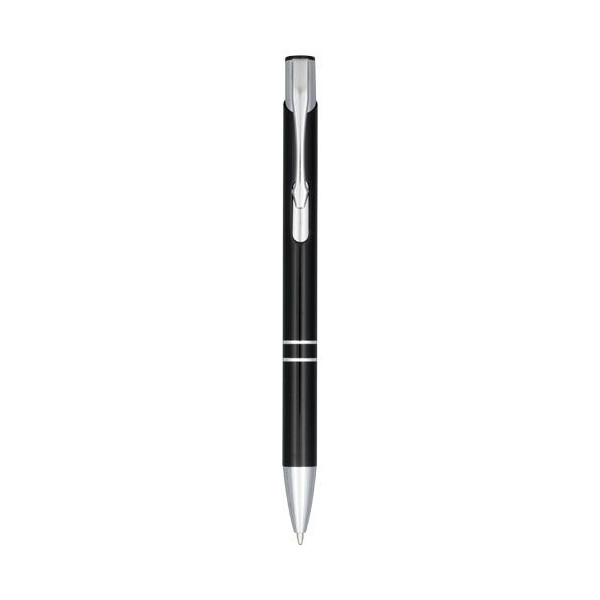 Stylo bille rétractable Moneta en aluminium anodisé - Objet publicitaire professionnel de qualité