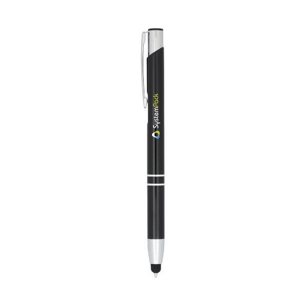 Stylet stylo bille métallique Moneta - Accessoire publicitaire polyvalent et élégant