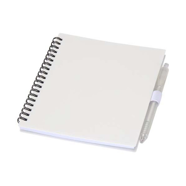 Ensemble carnet et stylo en plastique recyclé personnalisable - BCM Goodies