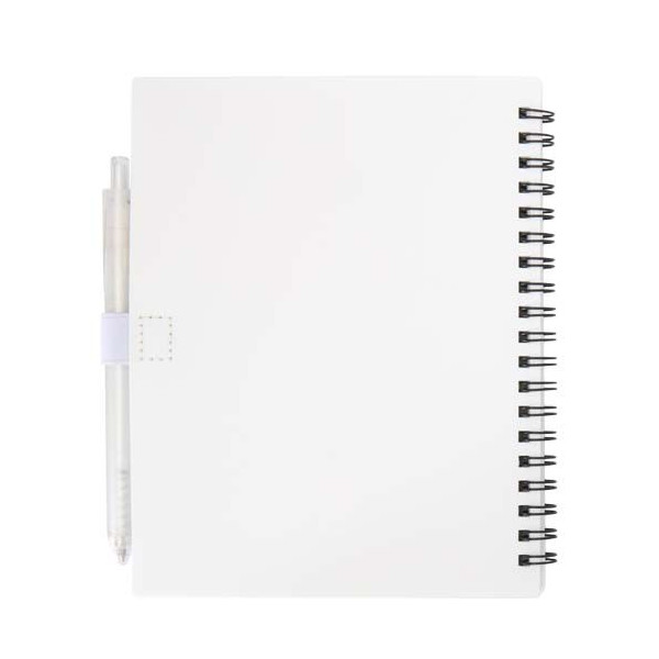 Ensemble carnet et stylo en plastique recyclé personnalisable - BCM Goodies