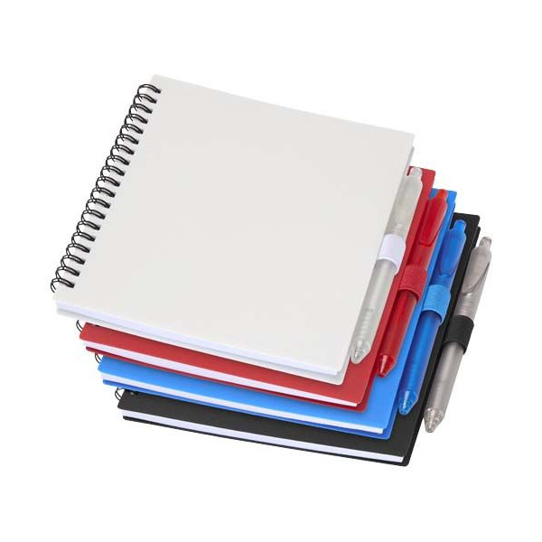 Ensemble carnet et stylo en plastique recyclé personnalisable - BCM Goodies