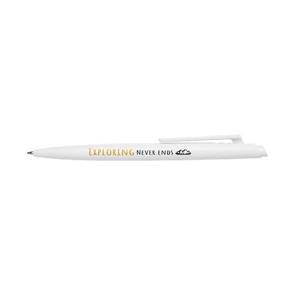 Stylo bille Ipe recyclé RCS encre noire - Stylo promotionnel écologique pour entreprise