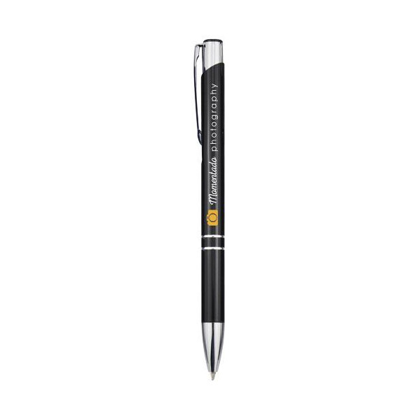 Stylo bille rétractable en aluminium Moneta - Fiche produit BCM Goodies