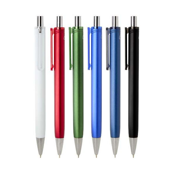 Stylo bille Feld avec finition métallique en plastique recyclé RCS - BCM Goodies