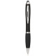 Stylo stylet coloré avec grip noir Nash - Accessoire publicitaire personnalisable de qualité