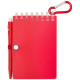 Kit de prise de notes en déplacement - Carnet à spirales en plastique recyclé et stylo bille, idéal pour la personnalisation - B