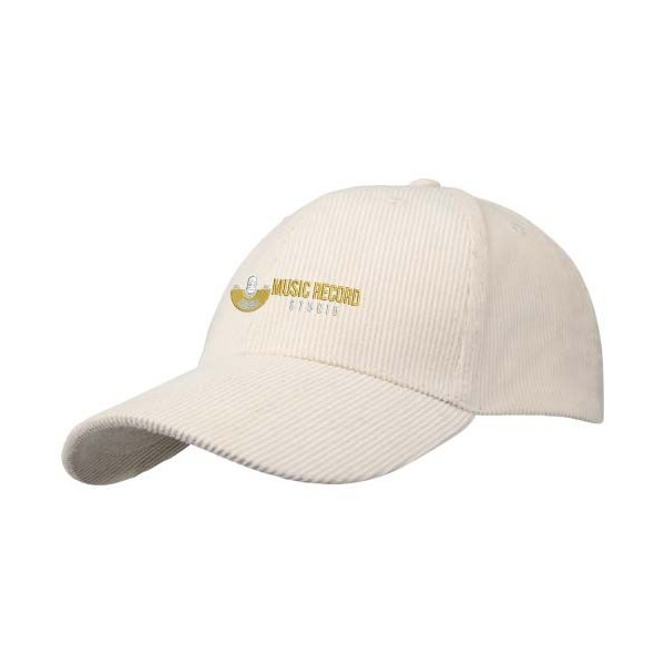 Casquette en velours côtelé Hutton - Casquette publicitaire personnalisable, 80% coton recyclé - BCM Goodies