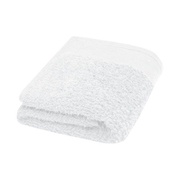 Serviette en coton 550 g/m² 30x50 cm Chloe - Certification STANDARD 100 by OEKO-TEX® - Personnalisable - Qualité et respect de l