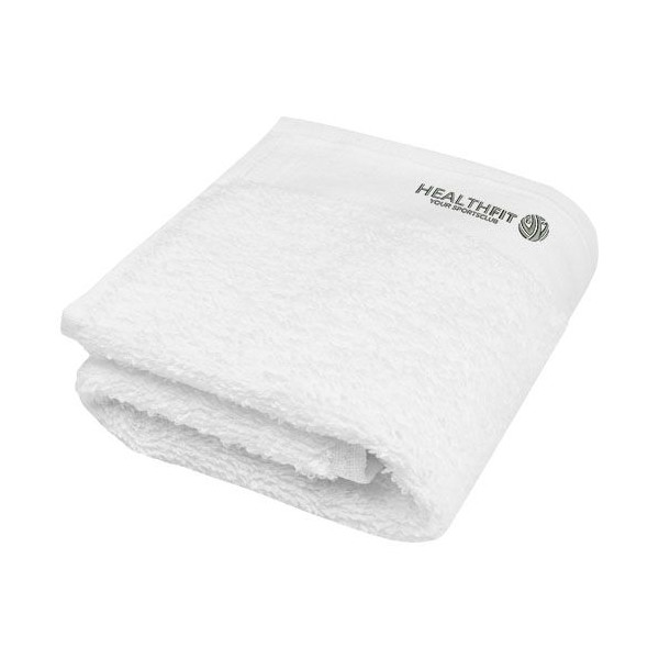 Serviette en coton 550 g/m² 30x50 cm Chloe - Certification STANDARD 100 by OEKO-TEX® - Personnalisable - Qualité et respect de l