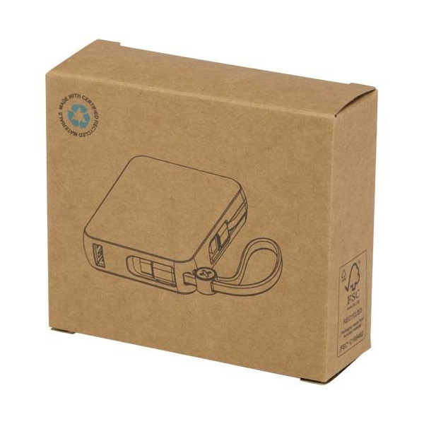 Batterie externe Acrux de 10 000 mAh en plastique recyclé avec port USB-C de 35 W - BCM Goodies