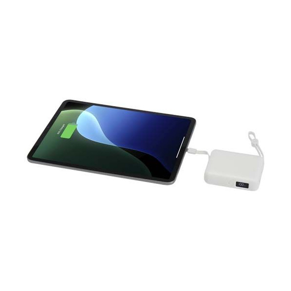 Batterie externe Acrux de 10 000 mAh en plastique recyclé avec port USB-C de 35 W - BCM Goodies