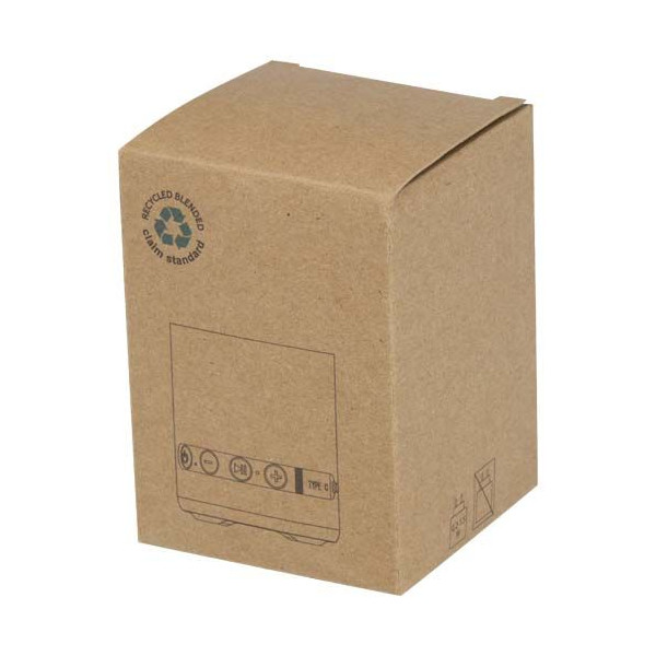 Haut-parleur sans fil Hunor 3 W en plastique recyclé - Personnalisable pour entreprise B2B