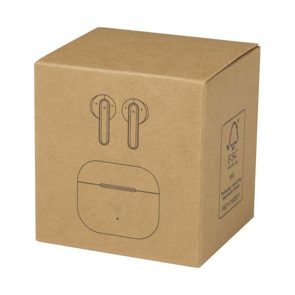Oreillette Bluetooth® True Wireless Altais en plastique recyclé - Accessoire d'entreprise éco-responsable