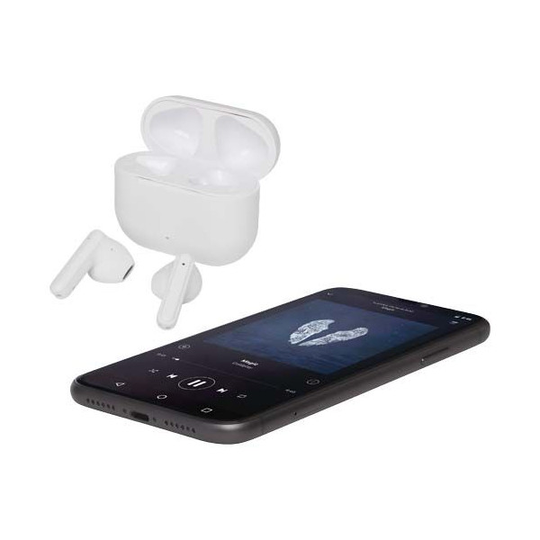 Oreillette Bluetooth® True Wireless Altais en plastique recyclé - Accessoire d'entreprise éco-responsable