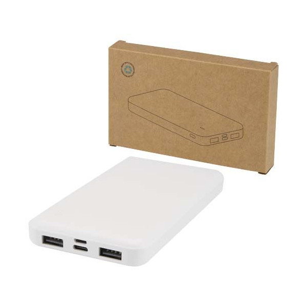 Batterie de secours personnalisable Intan 10 000 mAh en plastique recyclé - BCM Goodies