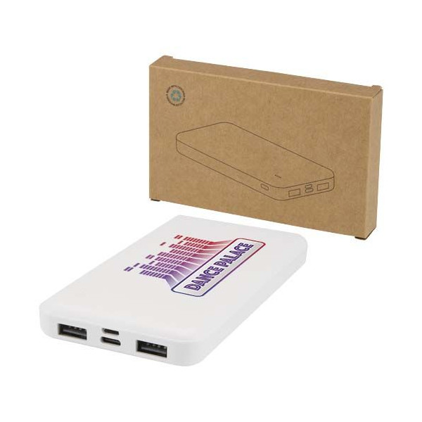 Batterie de secours personnalisable Intan 10 000 mAh en plastique recyclé - BCM Goodies