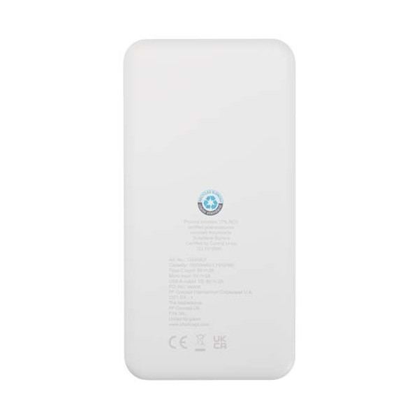 Batterie de secours personnalisable Intan 10 000 mAh en plastique recyclé - BCM Goodies