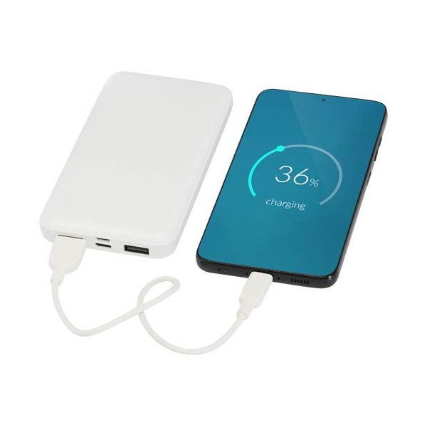 Batterie de secours personnalisable Intan 10 000 mAh en plastique recyclé - BCM Goodies