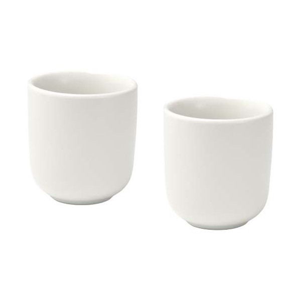 Ensemble de 2 tasses à expresso en céramique Male 90 ml finition mate - BCM Goodies