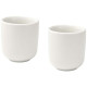 Ensemble de 2 tasses à expresso en céramique Male 90 ml finition mate - BCM Goodies
