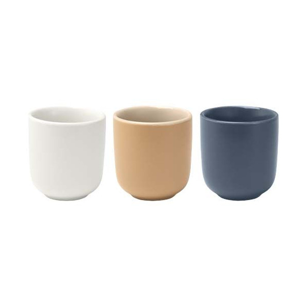 Ensemble de 2 tasses à expresso en céramique Male 90 ml finition mate - BCM Goodies