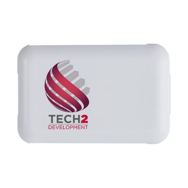 Câble de recharge modulaire en plastique recyclé Savvy avec support de téléphone - Accessoire pratique et polyvalent - BCM Goodi