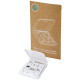 Câble de recharge modulaire en plastique recyclé Savvy avec support de téléphone - Accessoire pratique et polyvalent - BCM Goodi