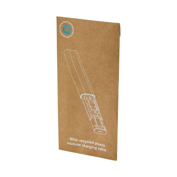 Câble de charge modulaire en plastique recyclé pour smartphone - Pratique et écologique - Idéal pour cadeaux d'entreprise