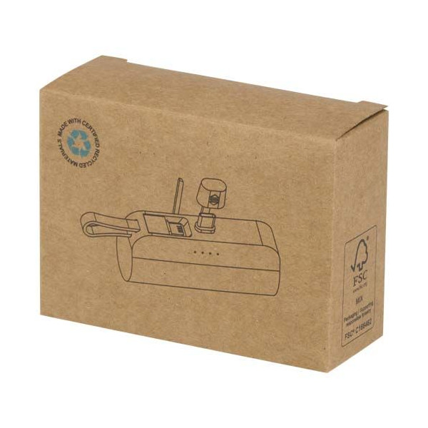 Batterie de secours Alnair en plastique recyclé 5000 mAh | BCM Goodies
