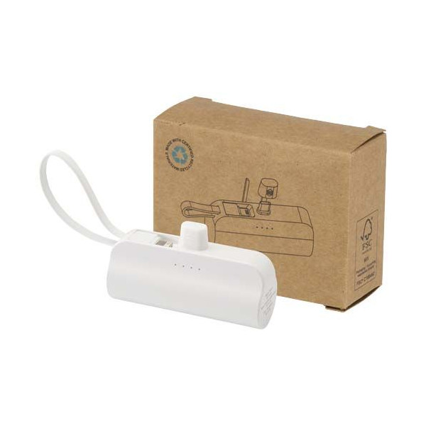 Batterie de secours Alnair en plastique recyclé 5000 mAh | BCM Goodies