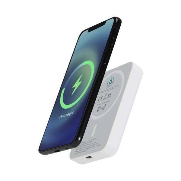 Batterie de secours Acrab magnétique sans fil 5000 mAh 15W PD 20W en plastique recyclé - BCM Goodies