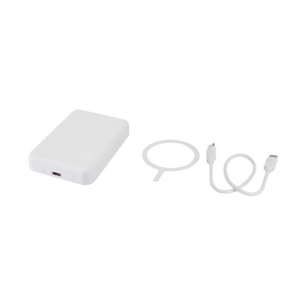 Batterie de secours Acrab magnétique sans fil 5000 mAh 15W PD 20W en plastique recyclé - BCM Goodies