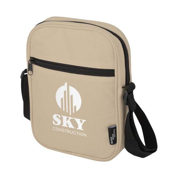 Sac bandoulière Byron de 2 L recyclé certifié GRS - Personnalisable avec logo
