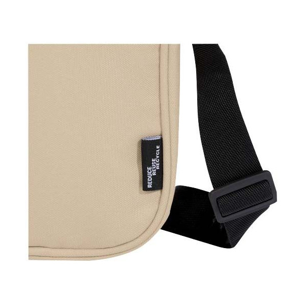Sac bandoulière Byron de 2 L recyclé certifié GRS - Personnalisable avec logo