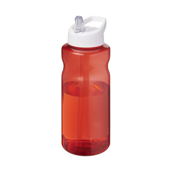 Bouteille de sport H2O Active® Eco Big Base 1L avec couvercle à bec verseur - Plastique Prevented Ocean Plastic - Personnalisabl