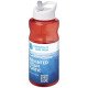 Bouteille de sport H2O Active® Eco Big Base 1L avec couvercle à bec verseur - Plastique Prevented Ocean Plastic - Personnalisabl
