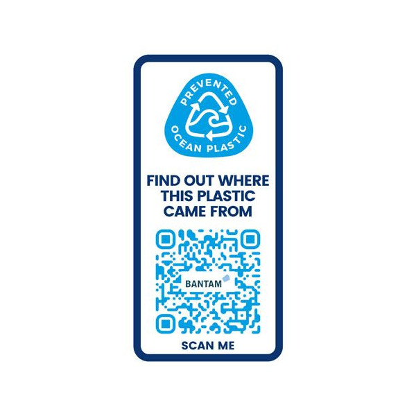 Bouteille de sport H2O Active® Eco Big Base 1L avec couvercle à bec verseur - Plastique Prevented Ocean Plastic - Personnalisabl