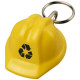 Porte-clés en forme de casque de sécurité en plastique recyclé avec porte-clés en métal - BCM Goodies