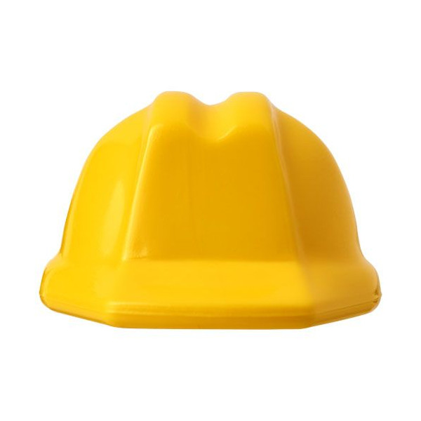Porte-clés en forme de casque de sécurité en plastique recyclé avec porte-clés en métal - BCM Goodies