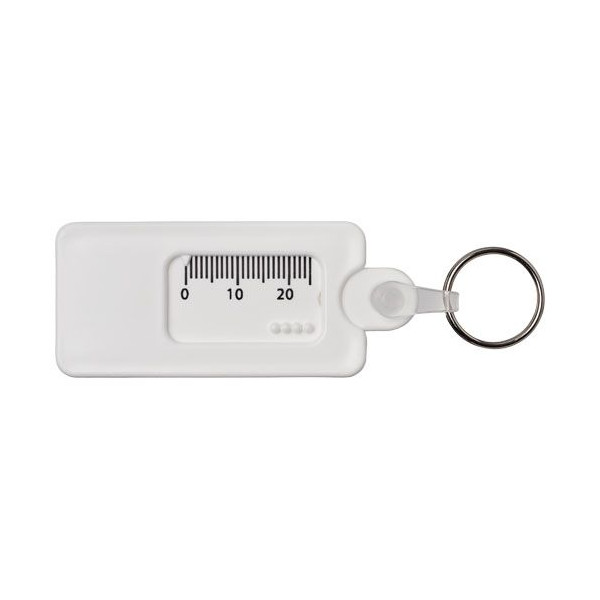 Porte-clés Kym recyclé vérificateur de structures de pneu - Accessoire durable pour conducteurs