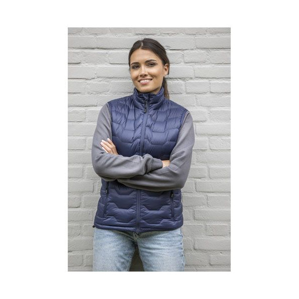 Bodywarmer duvet isotherme Epidote recyclé certifié GRS pour femme - Vêtement d'extérieur durable et élégant