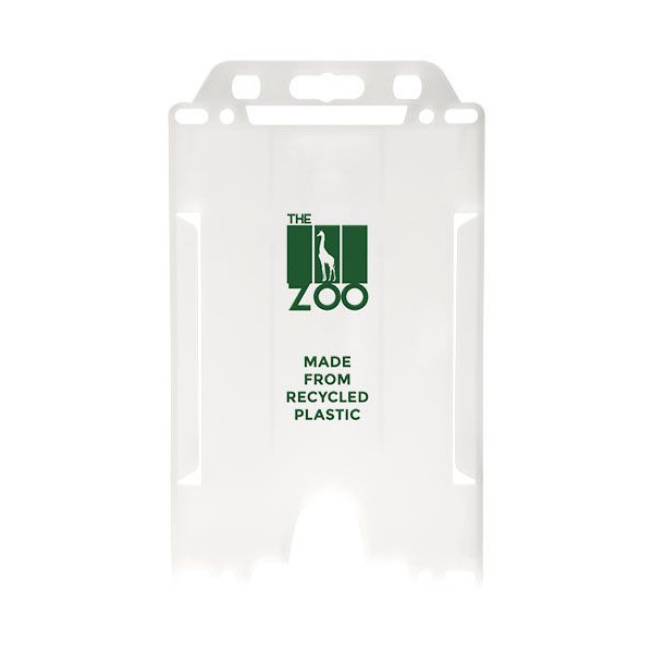 Porte-cartes de portrait en plastique recyclé - Accessoire idéal pour expositions et événements professionnels