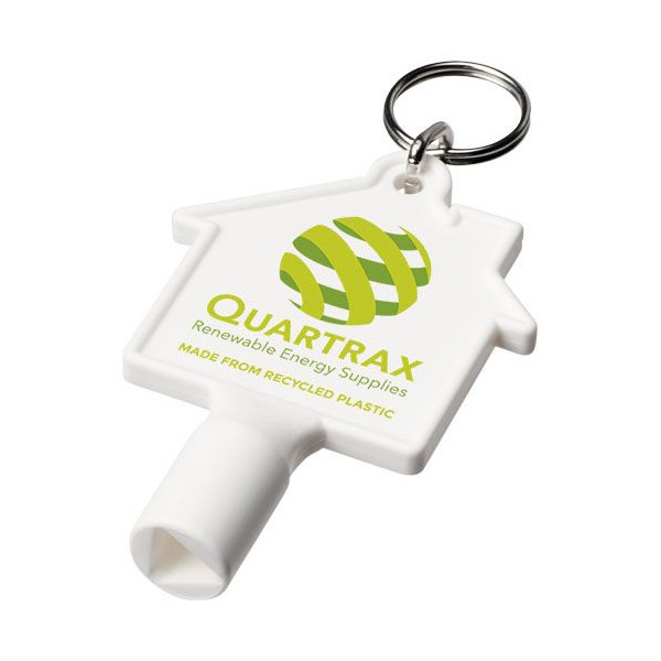 Porte-clés en plastique recyclé - Accessoire pratique et écologique pour la communication d'entreprise - BCM Goodies