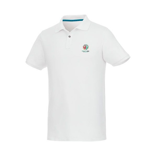 Polo Beryl à manches courtes pour homme - Polo durable et polyvalent en coton et polyester recyclé - BCM Goodies